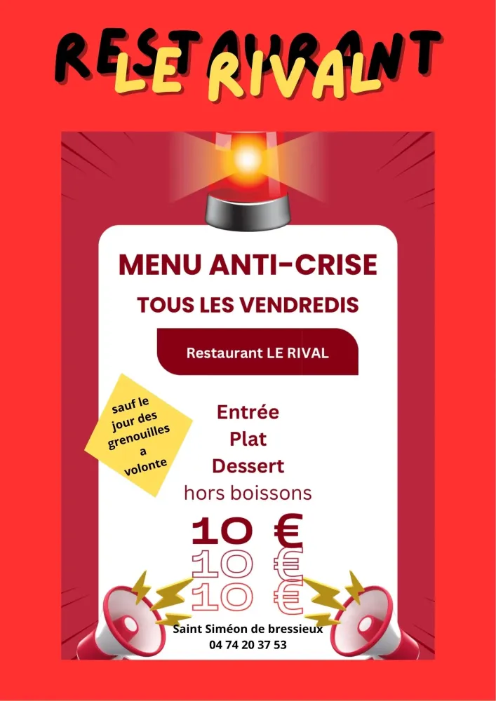 Menu Anti-Crise !